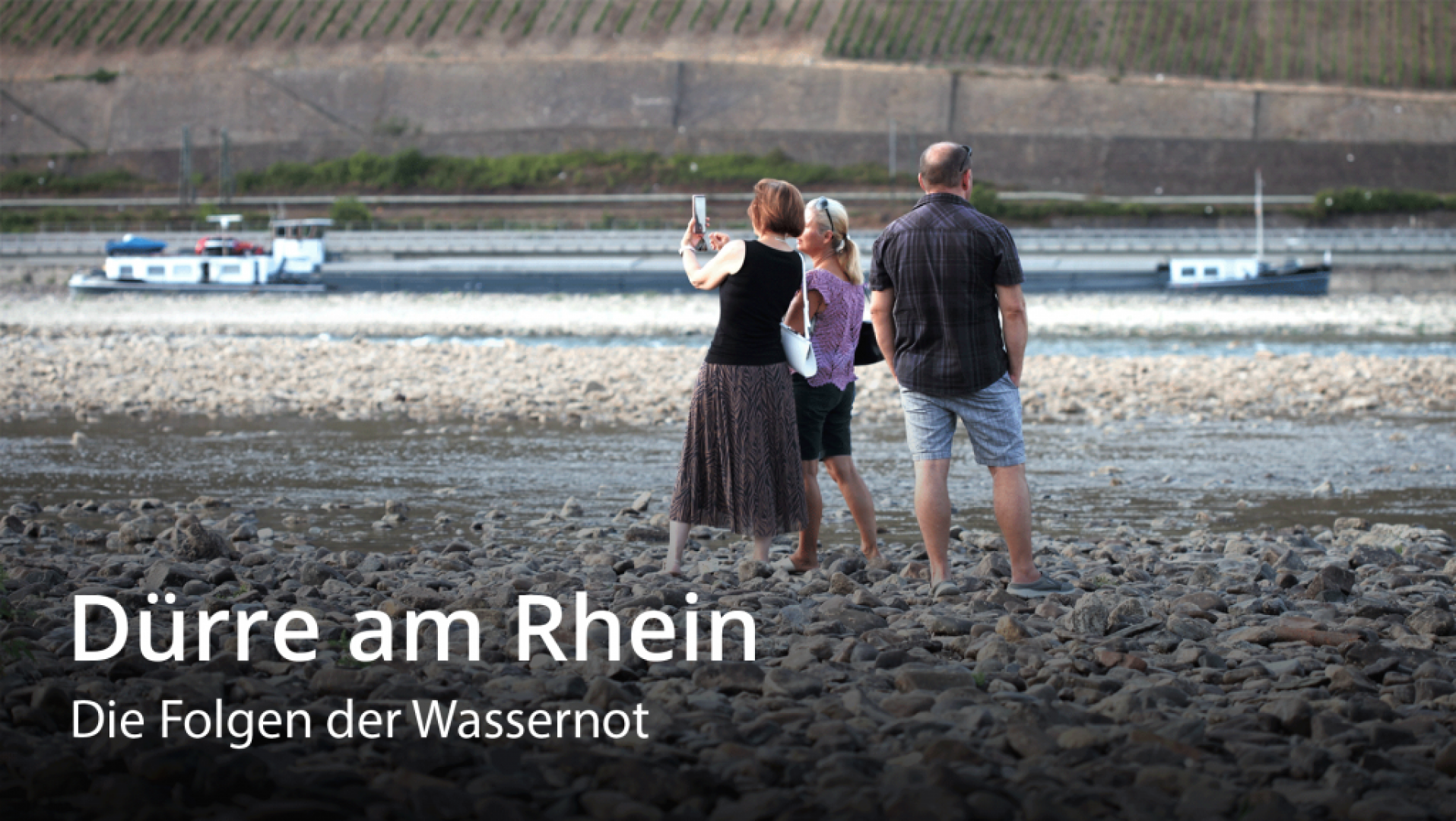 Drought hits Rhine river